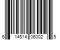 Barcode Image for UPC code 614514060025