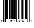 Barcode Image for UPC code 614971361604