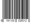 Barcode Image for UPC code 6151100025012