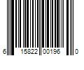 Barcode Image for UPC code 615822001960