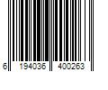 Barcode Image for UPC code 6194036400263