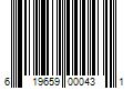 Barcode Image for UPC code 619659000431