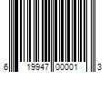 Barcode Image for UPC code 619947000013