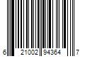 Barcode Image for UPC code 621002943647