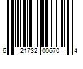 Barcode Image for UPC code 621732006704