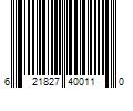 Barcode Image for UPC code 621827400110