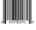 Barcode Image for UPC code 622237220725