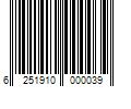 Barcode Image for UPC code 6251910000039