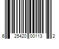 Barcode Image for UPC code 625420001132