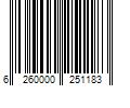 Barcode Image for UPC code 6260000251183