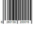 Barcode Image for UPC code 6260138200015