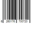 Barcode Image for UPC code 6260176700720