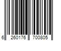 Barcode Image for UPC code 6260176700805