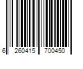 Barcode Image for UPC code 6260415700450