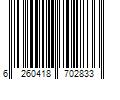 Barcode Image for UPC code 6260418702833