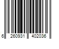 Barcode Image for UPC code 6260931402036