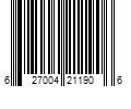 Barcode Image for UPC code 627004211906