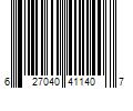 Barcode Image for UPC code 627040411407