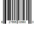 Barcode Image for UPC code 627555035600