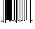 Barcode Image for UPC code 627705000267