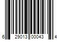 Barcode Image for UPC code 629013000434