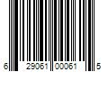 Barcode Image for UPC code 629061000615