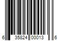 Barcode Image for UPC code 635824000136