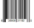 Barcode Image for UPC code 635909311508