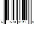 Barcode Image for UPC code 635934361110