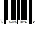 Barcode Image for UPC code 635985800262