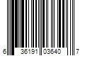 Barcode Image for UPC code 636191036407