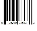 Barcode Image for UPC code 636219025833