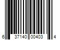 Barcode Image for UPC code 637140004034