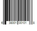 Barcode Image for UPC code 638001001018