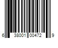 Barcode Image for UPC code 638001004729