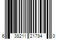 Barcode Image for UPC code 638211217940