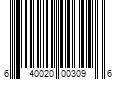 Barcode Image for UPC code 640020003096