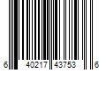 Barcode Image for UPC code 640217437536