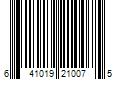 Barcode Image for UPC code 641019210075