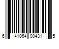 Barcode Image for UPC code 641064004315