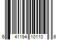 Barcode Image for UPC code 641194101106