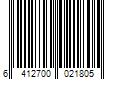 Barcode Image for UPC code 6412700021805