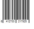 Barcode Image for UPC code 6412700217925