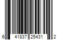 Barcode Image for UPC code 641837254312