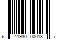 Barcode Image for UPC code 641930000137