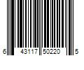 Barcode Image for UPC code 643117502205