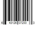 Barcode Image for UPC code 643126072003