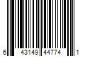 Barcode Image for UPC code 643149447741