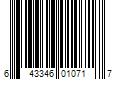 Barcode Image for UPC code 643346010717