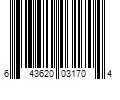 Barcode Image for UPC code 643620031704